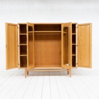 Midcentury French oak cupboard