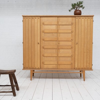 Midcentury French oak cupboard