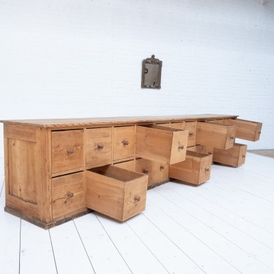 Large haberdashery chest of drawers, early 20th century