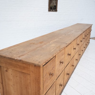 Large haberdashery chest of drawers, early 20th century