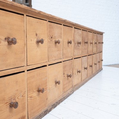 Large haberdashery chest of drawers, early 20th century