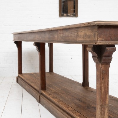 Large draper's table, early 20th century