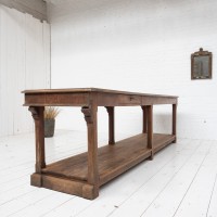 Large draper's table, early 20th century