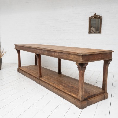 Large draper's table, early 20th century