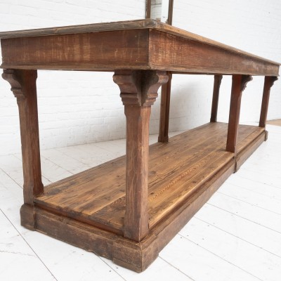 Large draper's table, early 20th century