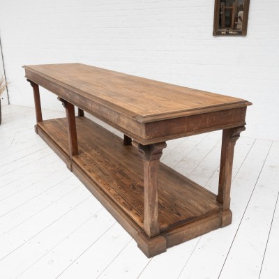 Large draper's table, early 20th century