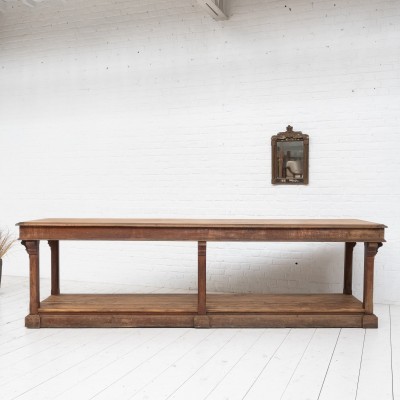 Large draper's table, early 20th century