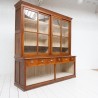 Antique beech bookcase with sliding doors, 1940