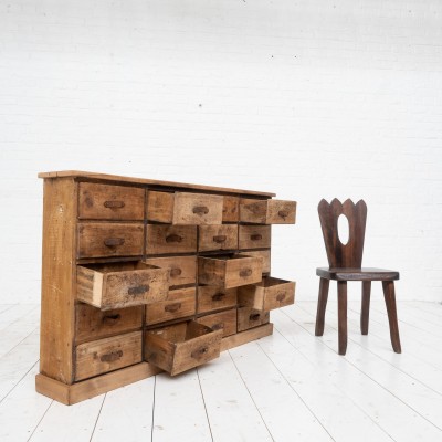 French craft cabinet with drawers, early 20th century