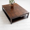 Grande table basse style wabi sabi