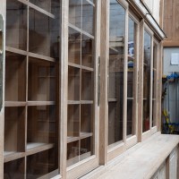 Exceptional French oak bookcase, 1920