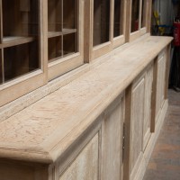 Exceptional French oak bookcase, 1920