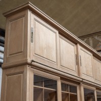 Exceptional French oak bookcase, 1920