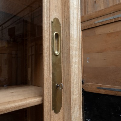 Exceptional French oak bookcase, 1920