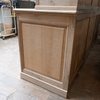 Exceptional French oak bookcase, 1920