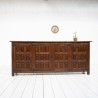 Spanish brutalist sideboard in oak and elm