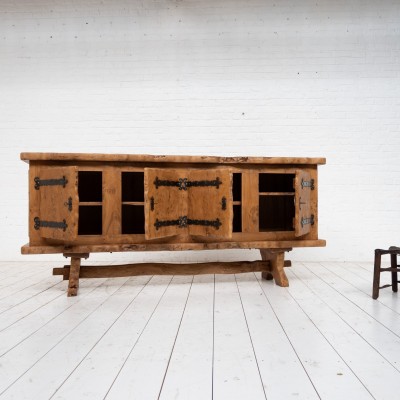 French elm primitive sideboard Circa 1970