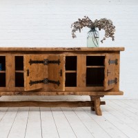 French elm primitive sideboard Circa 1970