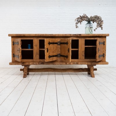 French elm primitive sideboard Circa 1970