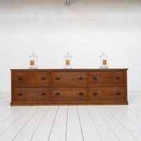 Meuble de métier en chêne, 1950