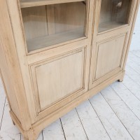 Large two-door wooden display case, 19th century