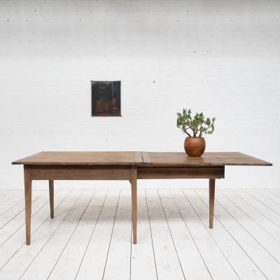 French oak flap table, 1900