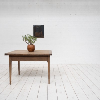 French oak flap table, 1900