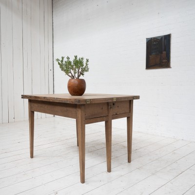 French oak flap table, 1900