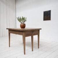 French oak flap table, 1900
