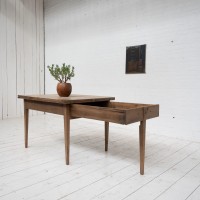 French oak flap table, 1900