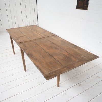 French oak flap table, 1900