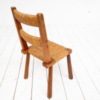 straw chairs FRANCE circa 1960