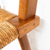 straw chairs FRANCE circa 1960