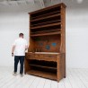 Large french oak butcher's cabinet, 1930