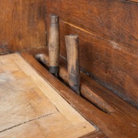 Large french oak butcher's cabinet, 1930