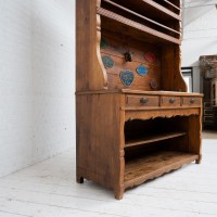 Large french oak butcher's cabinet, 1930