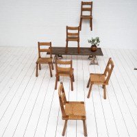 straw chairs FRANCE circa 1960