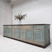 Large wooden workshop furniture, early 20th century