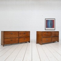 Pair of furniture with drawers, early 20th century