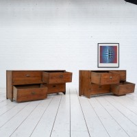 Pair of furniture with drawers, early 20th century