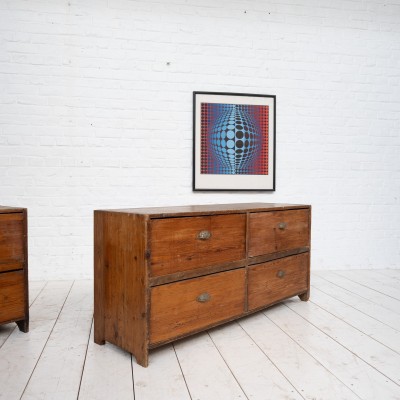 Pair of furniture with drawers, early 20th century