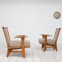 Paire de fauteuils GUILLERME et CHAMBRON