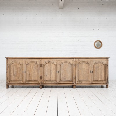 Grande enfilade 6 portes en chêne, 18ème