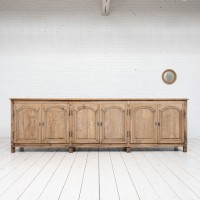 Grande enfilade 6 portes en chêne, 18ème