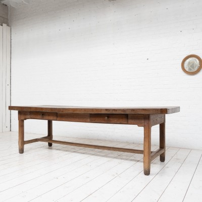 Table de château en chêne, 19ème