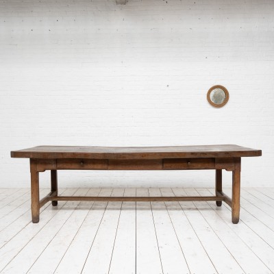 Table de château en chêne, 19ème