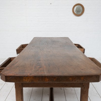 Table de château en chêne, 19ème
