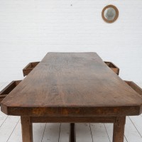 Table de château en chêne, 19ème