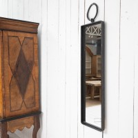 Miroir brutaliste en fer battu, 1960