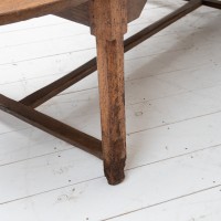 Grande table de communauté en chêne, 19ème